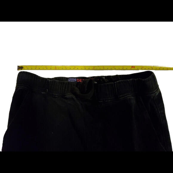 Demolition Denim Collection Black Cargo Stretch Pants Ladies Medium 6 Pockets - Picture 4 of 5